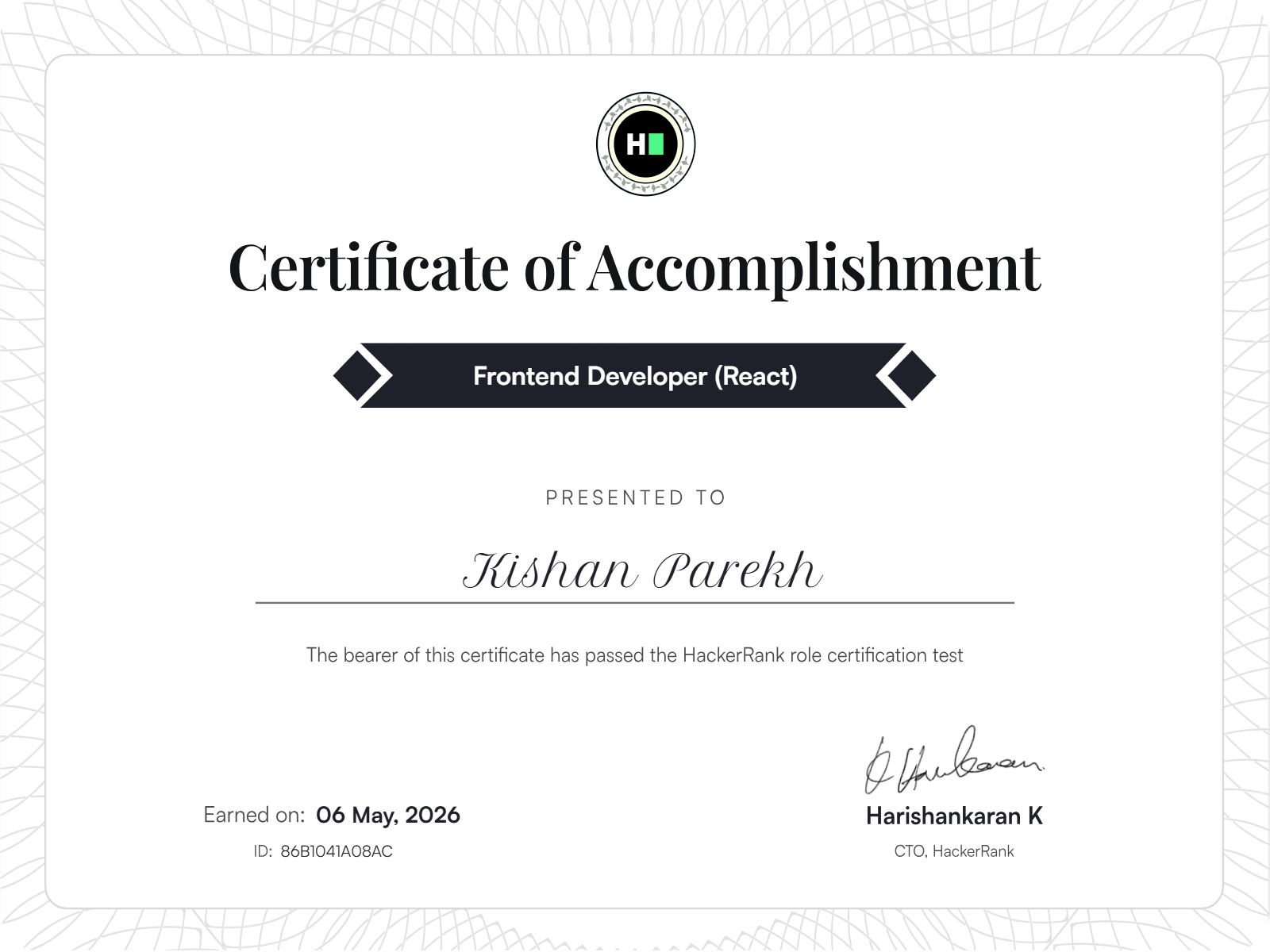 Kishan Parekh | Full Stack Developer
